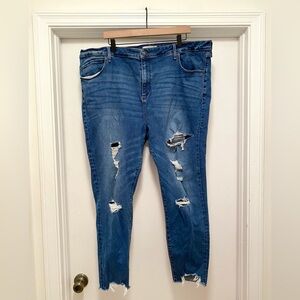 ABERCROMBIE & FITCH The Super Skinny Ankle High Rise women’s Plus Size 37 (24R)